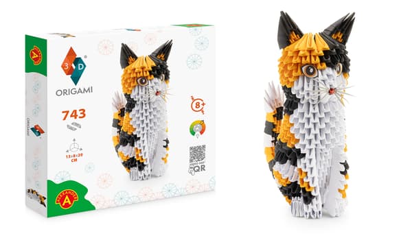 Origami 3d. Kissa.