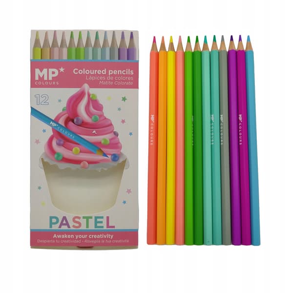 Pastellikynät MP 12 väriä PP827