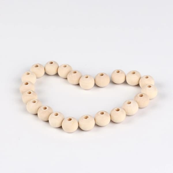 Tee-se-itse-makramee-puuhelmet 50 kpl 30 mm