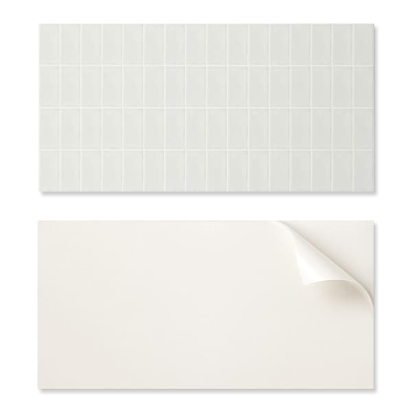 Vinyl vægpanel til moderne indretning 100x50 cm simpel rektangulær mosaik