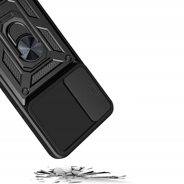 Etui til Samsung Galaxy S25 DEFENDER CAMERA ARMOR SLIDE RING + GLAS
