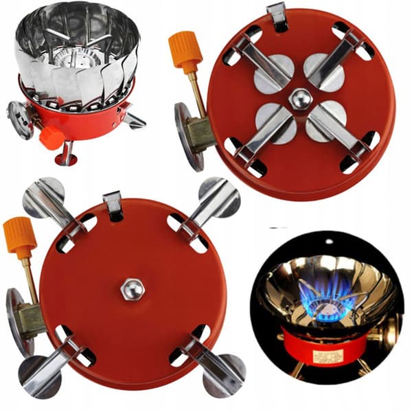 bärbar mini vindtät gaskök för camping