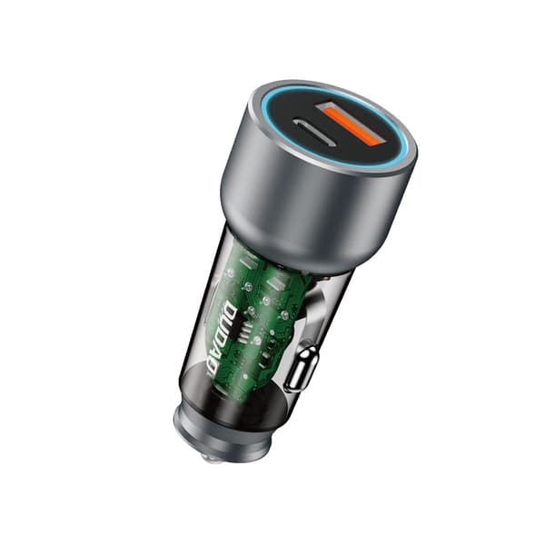R4T 30W USB-A USB-C Biloplader - Grå