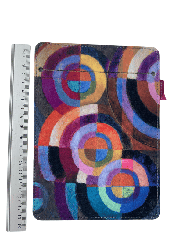 Arco Design 6-7" e-bogsetui - EcoFelt, cirkeltryk, grå, passer til Kindle / PocketBook
