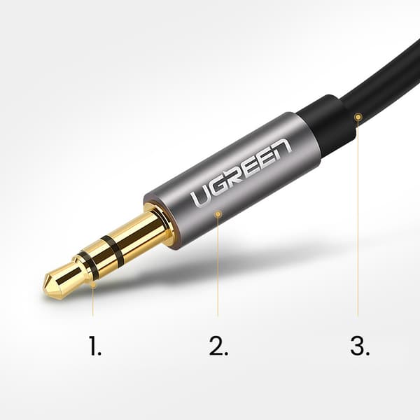 AV119 mini-jack 3,5 mm lydkabel 5 m - sort
