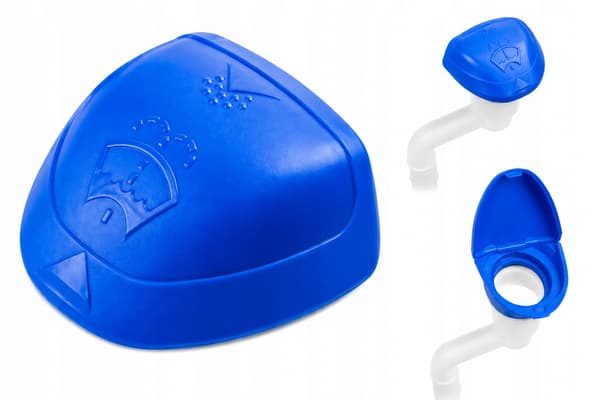 2-i-1 universallock + tratt för 50 mm spolarbehållare