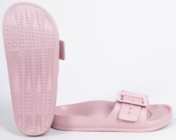 YO! damflipflops med spänne, lätta, bekväma, pool, rosa stl 36
