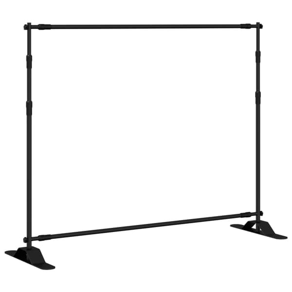 vidaXL baggrundsstativ sort 254x243 cm stål