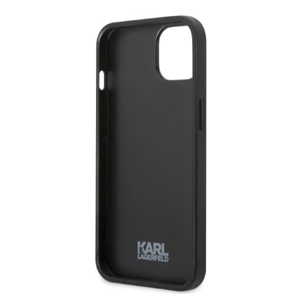 Karl Lagerfeld Monogram Ikonik Patch-skal till iPhone 13 mini, Blå