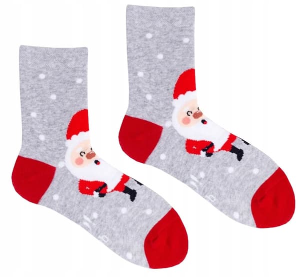 BARNJULSTRUMPOR JULTOMTOMTEN ljusgrå YO! 20/22 £006A