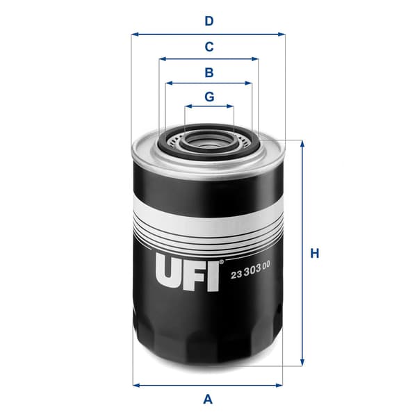 UFI 23.303.00 UFI OLIEFILTER