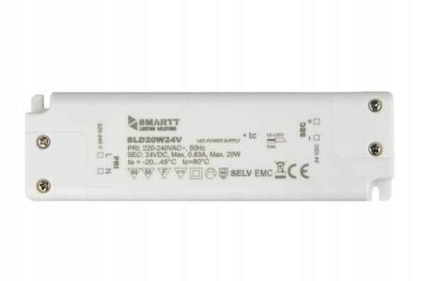 Møbelstrømforsyning til LED-strimler 20W 24V DC universal konstant spænding