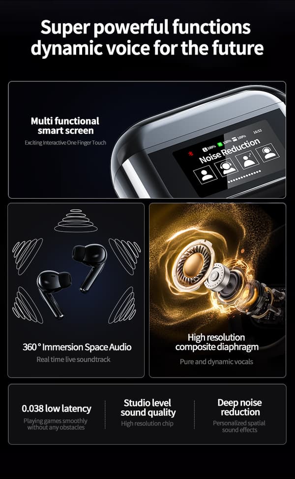 DEVILL Hell Sound PRO langattomat nappikuulokkeet Bluetooth-mikrofonilla