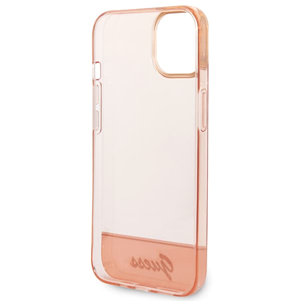 Guess läpikuultava iPhone 14 Plus -suojakuori, pinkki
