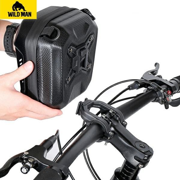 Steltaske, cykelholder WILDMANE18, sort