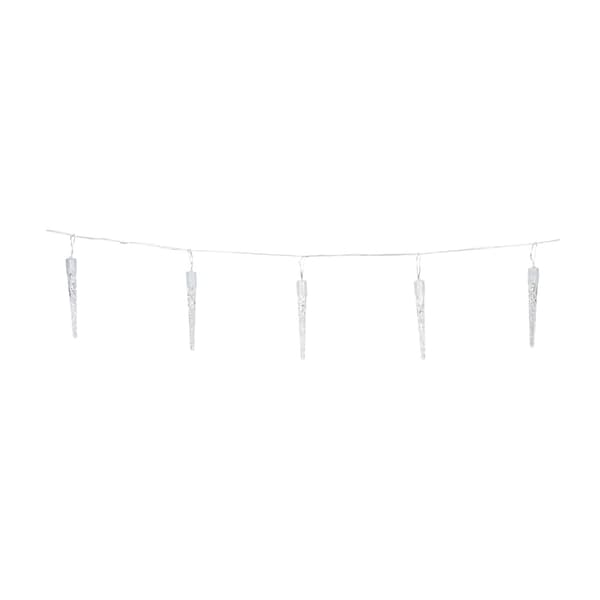 Istappslampor 40 LED kallvita + timer