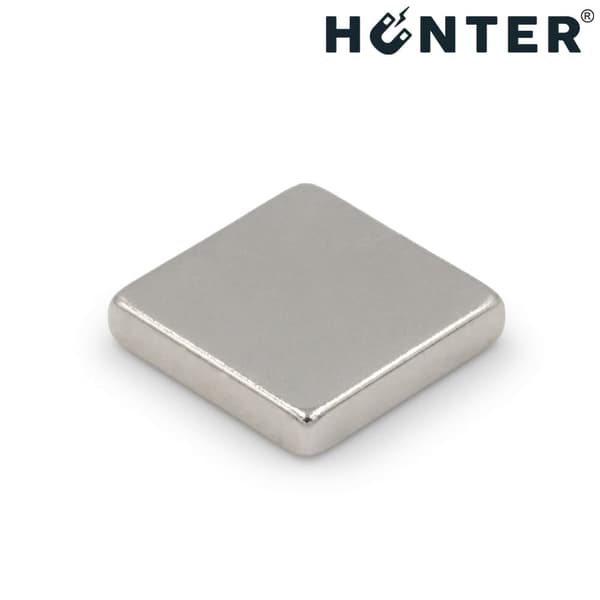NEODYMMAGNET 10x10x2 mm STARK PLÅT Stång, Rektangulär, HUNTER