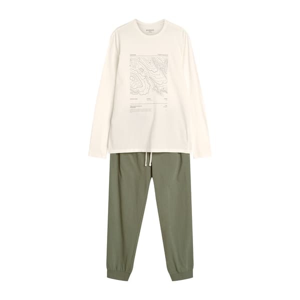 Lokala Henderson herrpyjamas | Krämfärgad, Khaki M