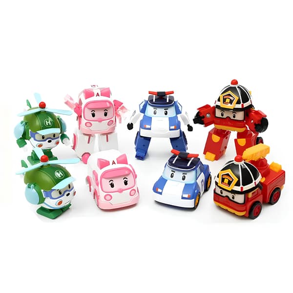 Figurset - transformerbilar, 4 delar