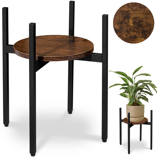 Torre Rustic loft stående blomställning 40 cm svart