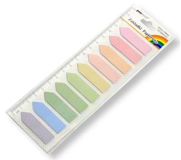 Indexflikar 12x44mm 10x20st papper