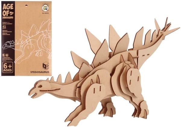 3D Träpussel Stegosaurus Dinosaurie