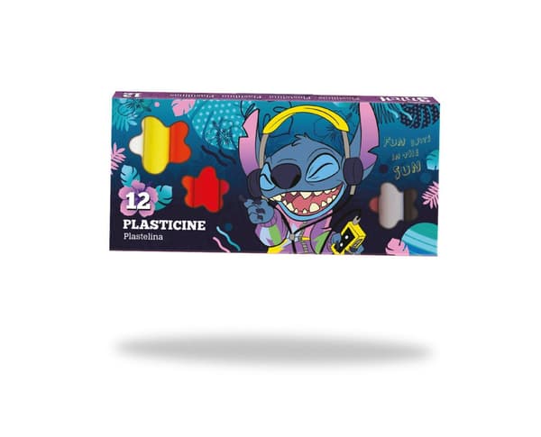 Disney Blå. Modellervoks 12 farver. Stitch