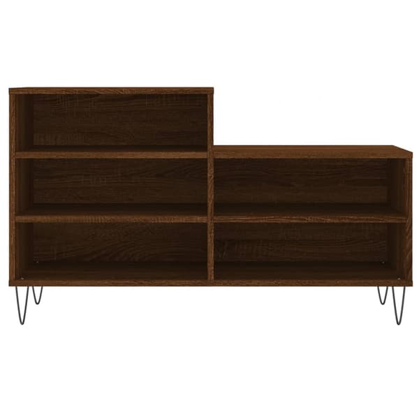 vidaXL skoskab brunt egetræ 102x36x60 cm