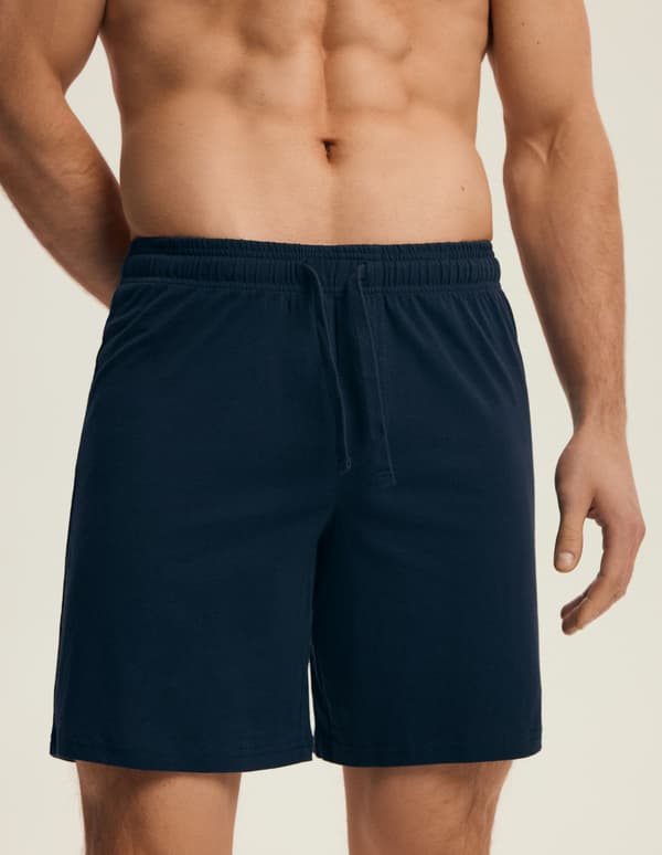Mode Henderson Herr Pyjamasshorts 2-pack | Marinblå, Blå M