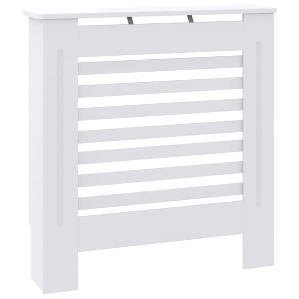 vidaXL Radiatorskydd, MDF, Vit, 78 cm
