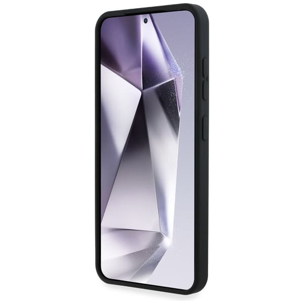 Guess Silikone Stort 4G Logo Bundtekst Etui til Galaxy S25, sort
