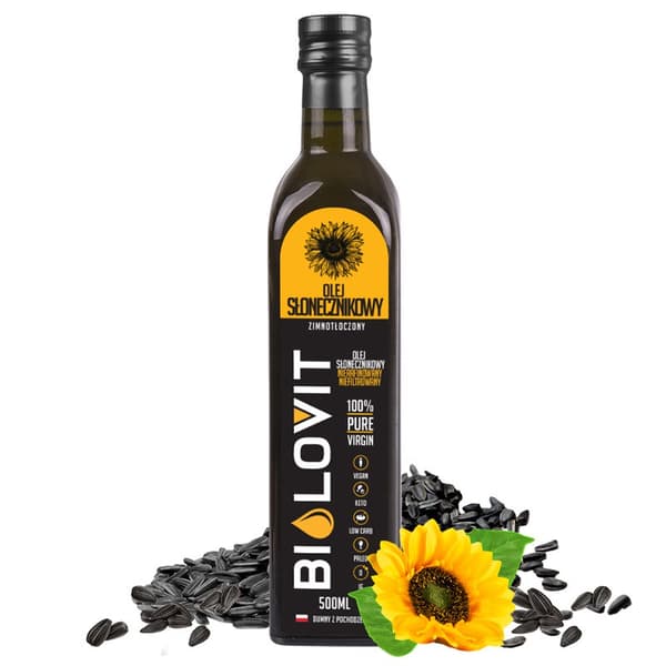 Bilovit - Kallpressad solrosolja - 500 ml