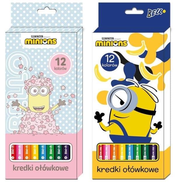 12-farvede Minion blyanter