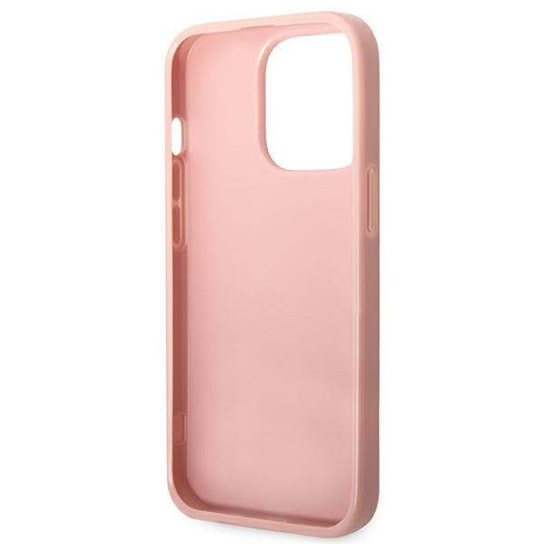 Guess Glitter Script-skal till iPhone 14 Pro Max, rosa