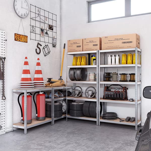 Sølv opbevaringshylde 180 cm