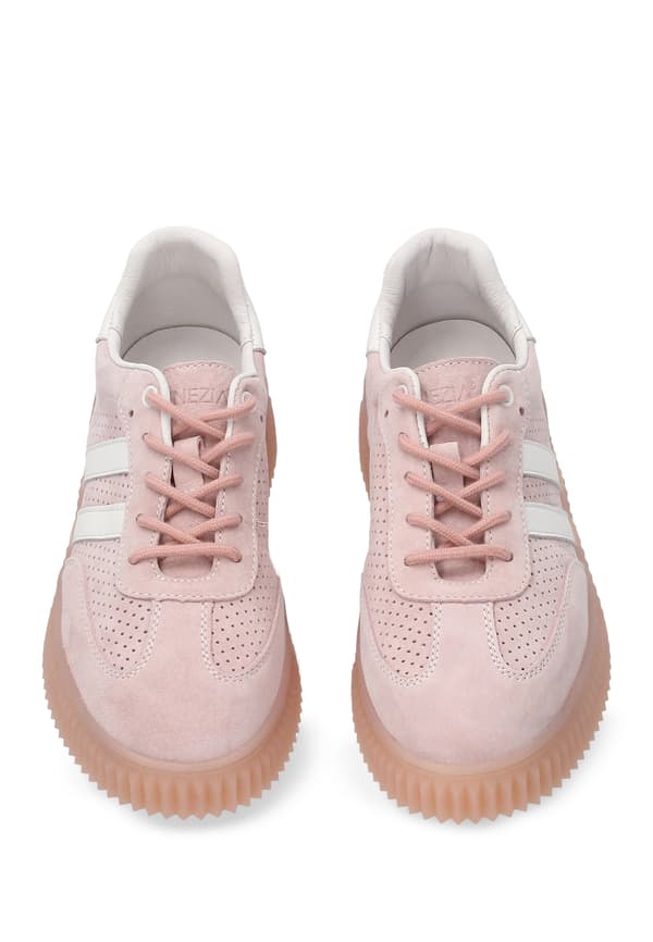 Rosa perforerade mockasneakers Rosa perforerade mockasneakers 39