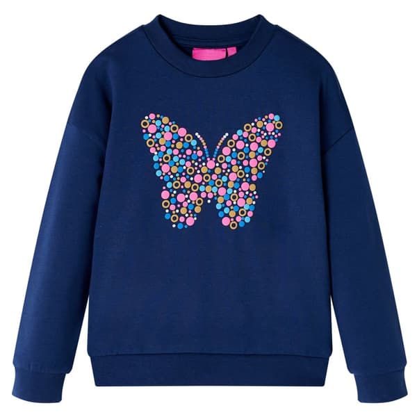 Børnesweatshirt, marineblå, 128