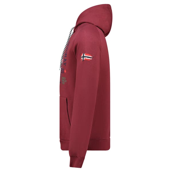Geographical Norway GEXPE Burgundy DB herrtröja vinröd L