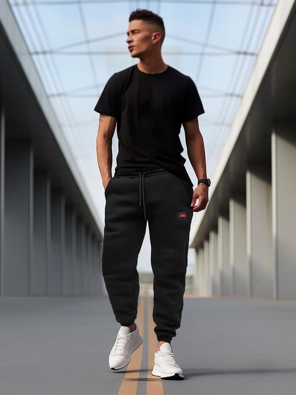 Herrer, sorte Jigga Wear Frame Name joggingbukser, S