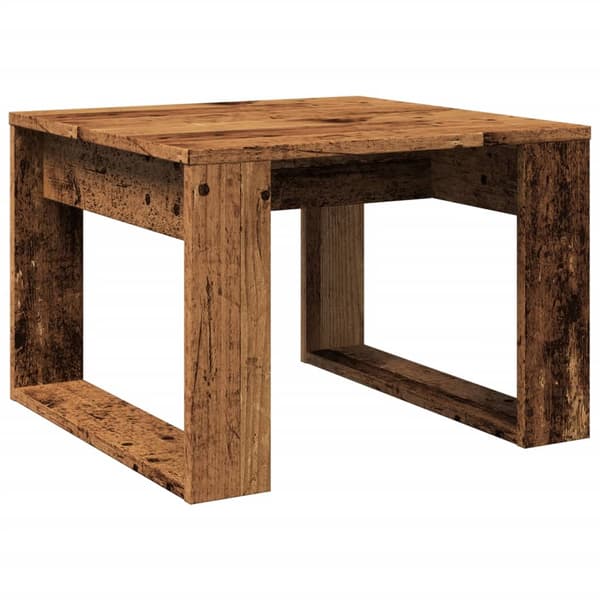 vidaXL sidebord, antik træfarve, 50x50x35 cm