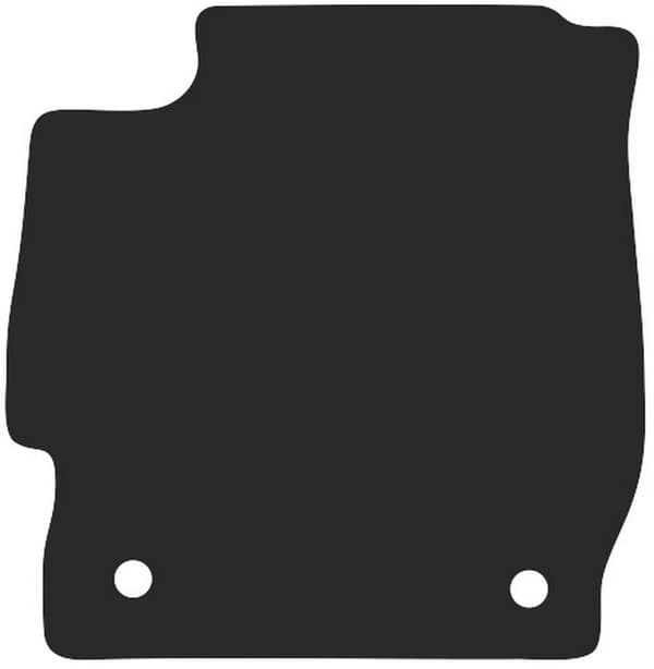 polyamid førermåtte til: Ford Ka+ hatchback 2014- gummibelagt førermåtte