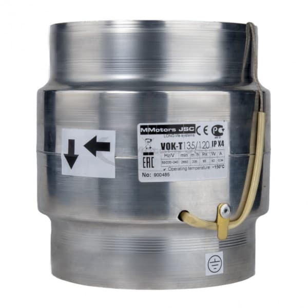 Pejseventilator VOK 135/120 Op til +150C