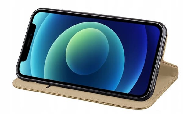 Etui til Apple iPhone 11 Pro max SMART MAGNET BOOK LUKKET GULD + Glas