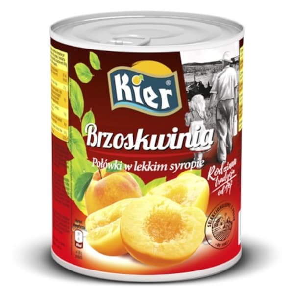 Persikor i sirup 820g/480g