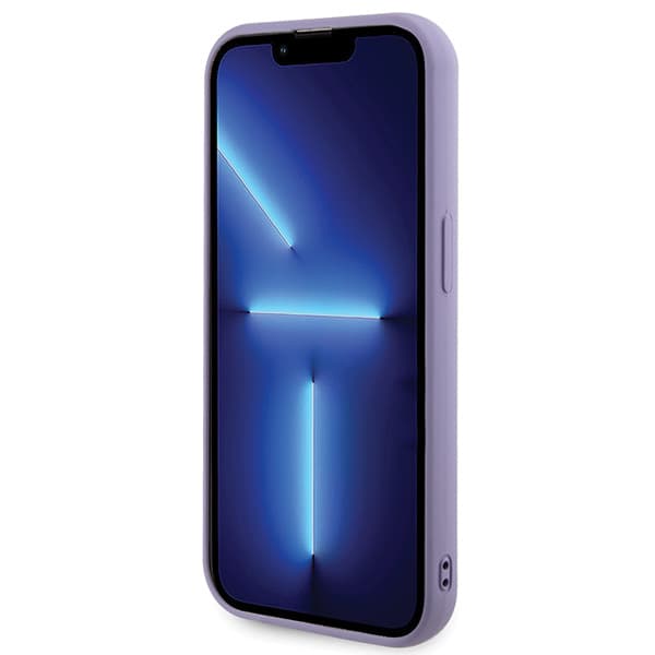Guess Sequin Script Metallskal till iPhone 15 Pro, Lila