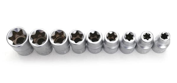 Torx-hylsysarja 9 osaa KD10227 Salkku!
