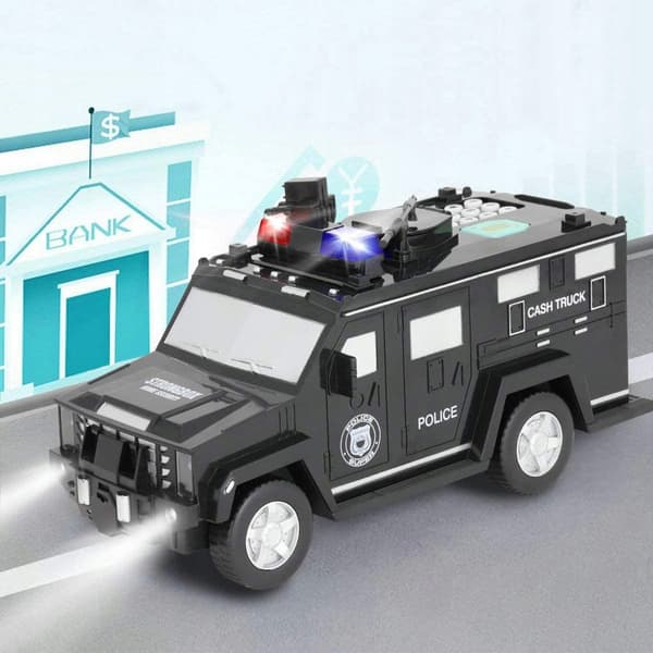 [paczb][5] spargris FÖR barn bil polis säker spargris U302