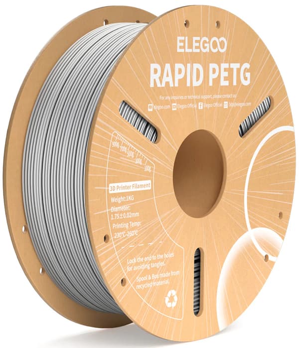 Elegoo Rapid PETG harmaa filamentti 1kg