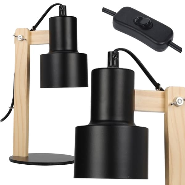 Bordlampe med justerbar skærm