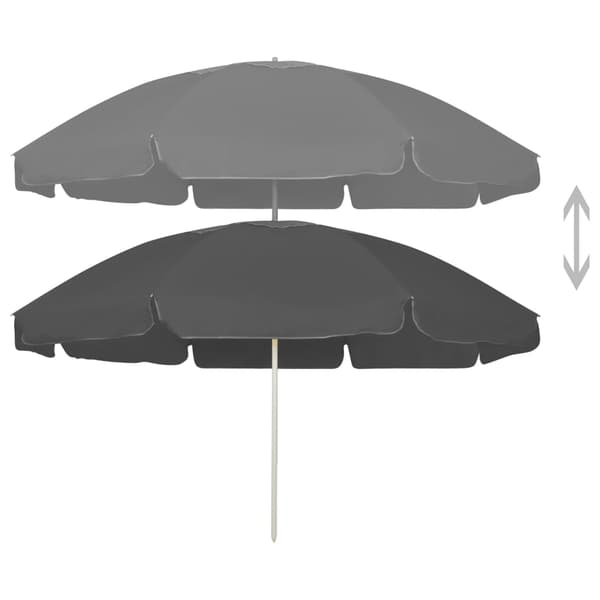 vidaXL parasoll, antracit, 240 cm